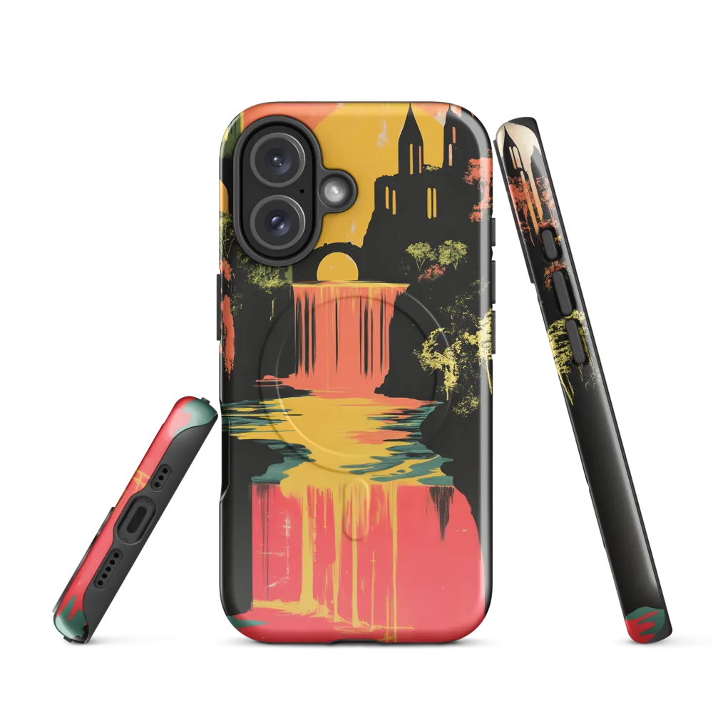 Elysian Echoes: A Surreal Reflections | Phone Case |  16 | MagSafe® Tough Case | Glossy