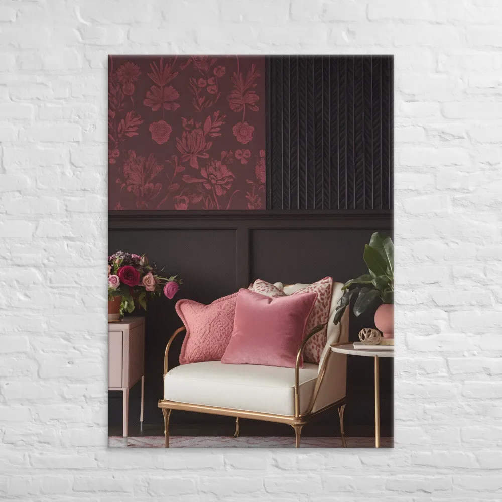 Elegance in Contrast: A Modern Interior Design | Canvas | 40″×55″