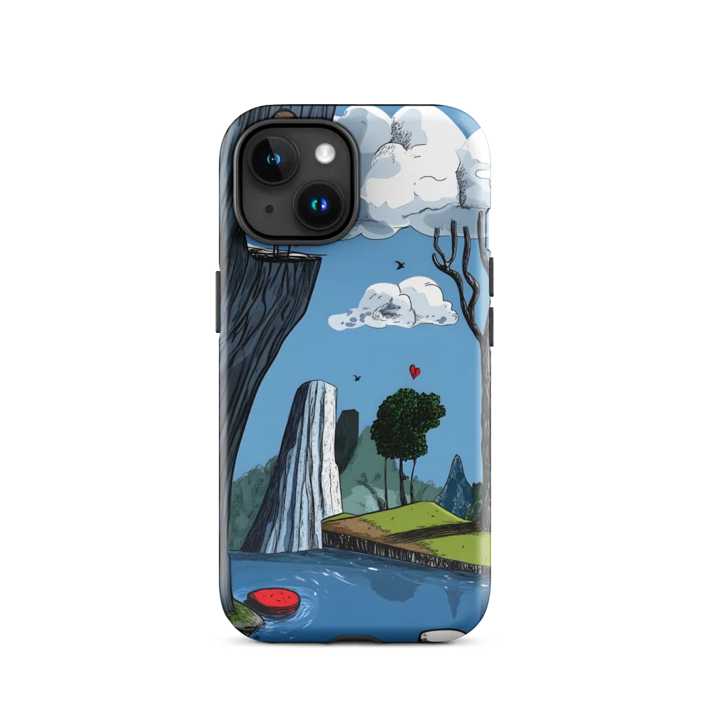 Whimsical Cliffside Reflections