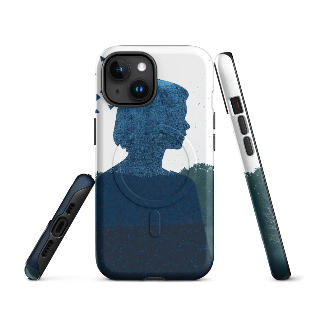 Blue Contemplation | Phone Case |  15 | MagSafe® Tough Case | Matte