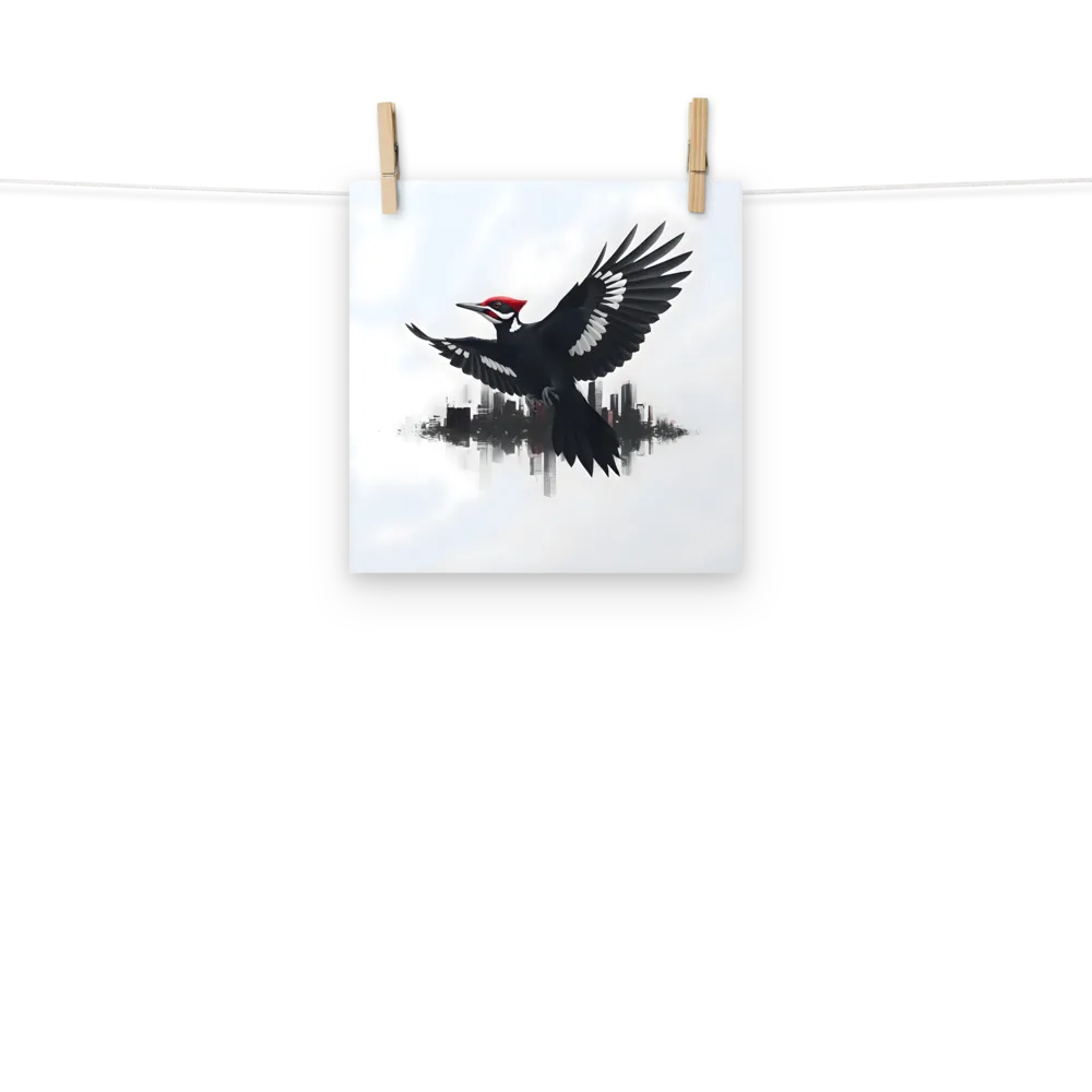 Urban Woodpecker 
 Poster | 10″x 10″