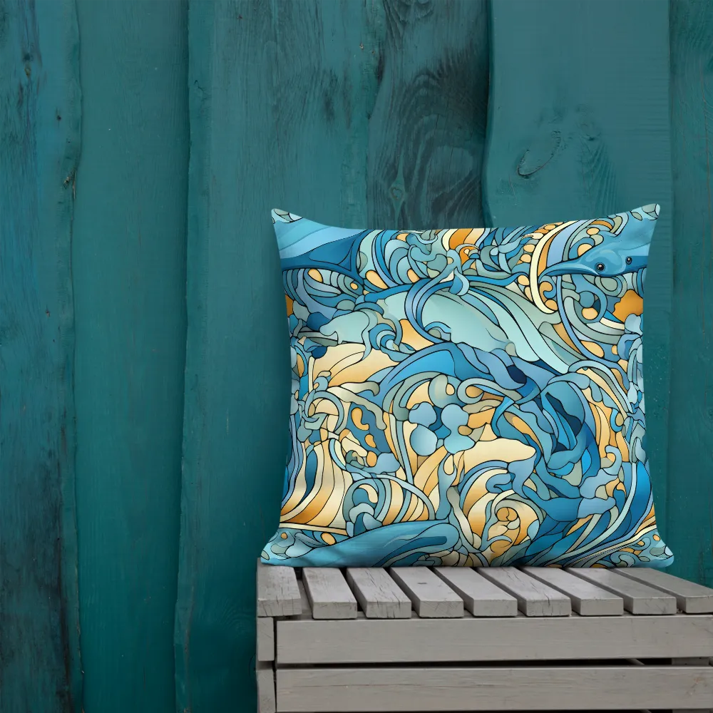 Dancing Waves of the Ocean | Pillow | 22″×22″