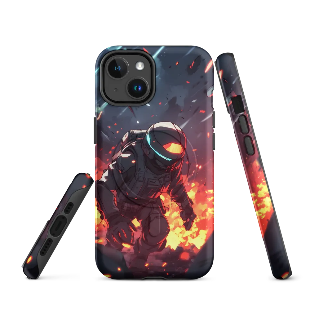 Astronaut Amidst Chaos