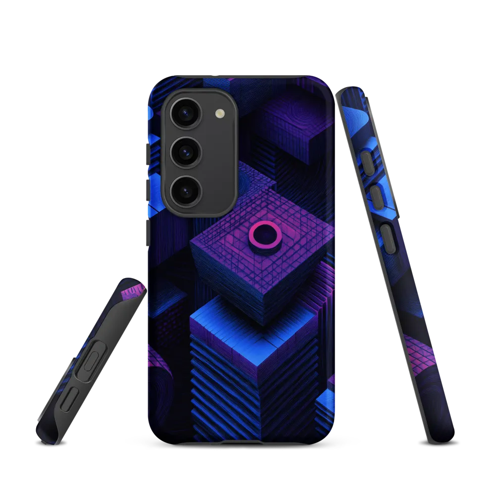 Geometric Dreams in Blue and Purple