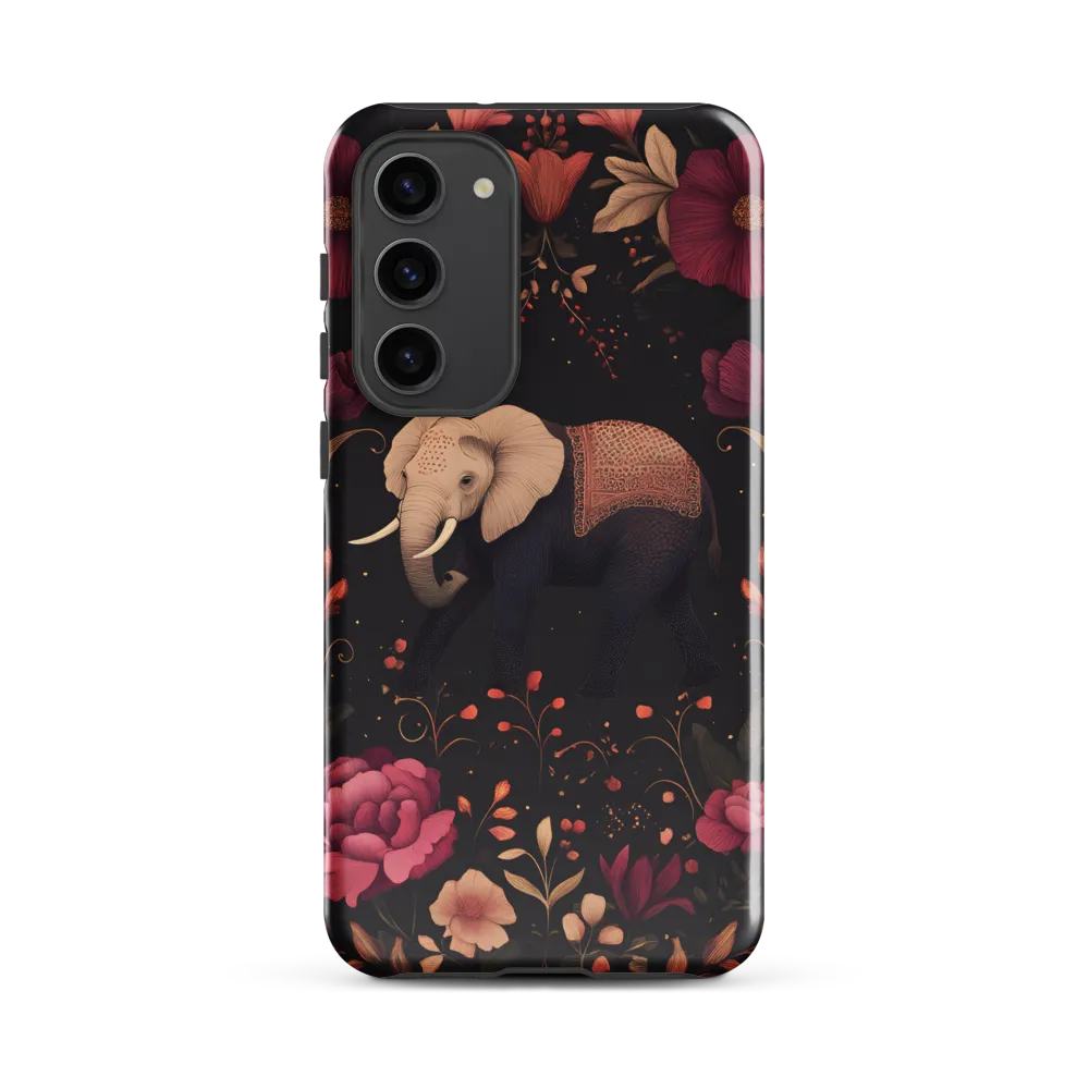 Whispers of the Wild: Elephants and Blooms