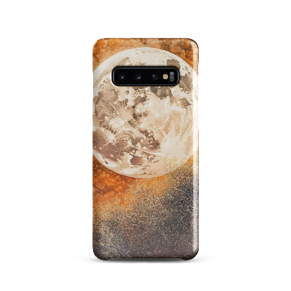 Luminous Serenity: The Enchanted Moon | Phone Case |  S10 | Snap Case | Glossy