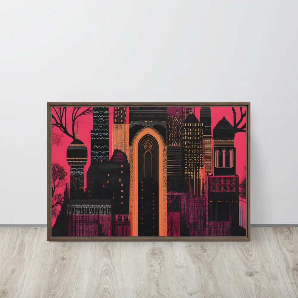 Urban Reverie | Canvas with Brown Frame | 20″×30″