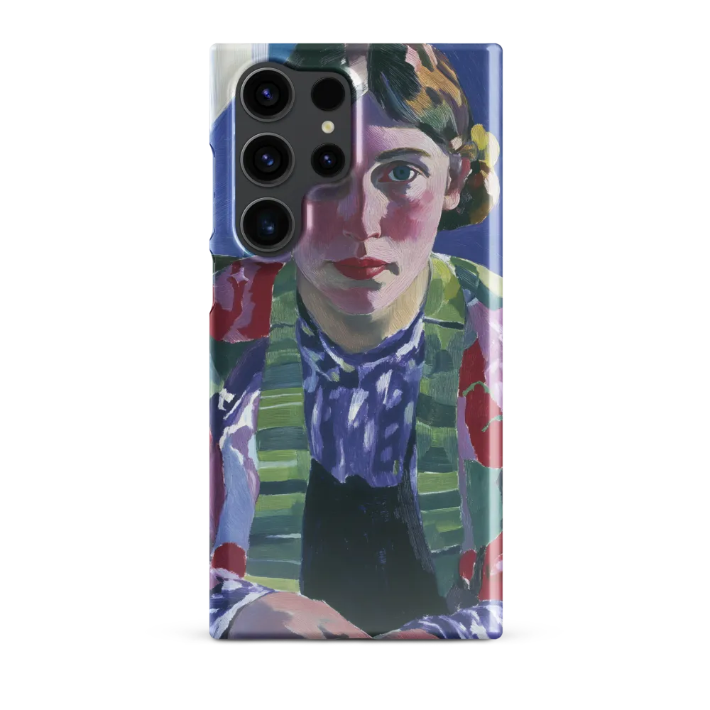 Vibrant Gaze: A Modernist Portrait