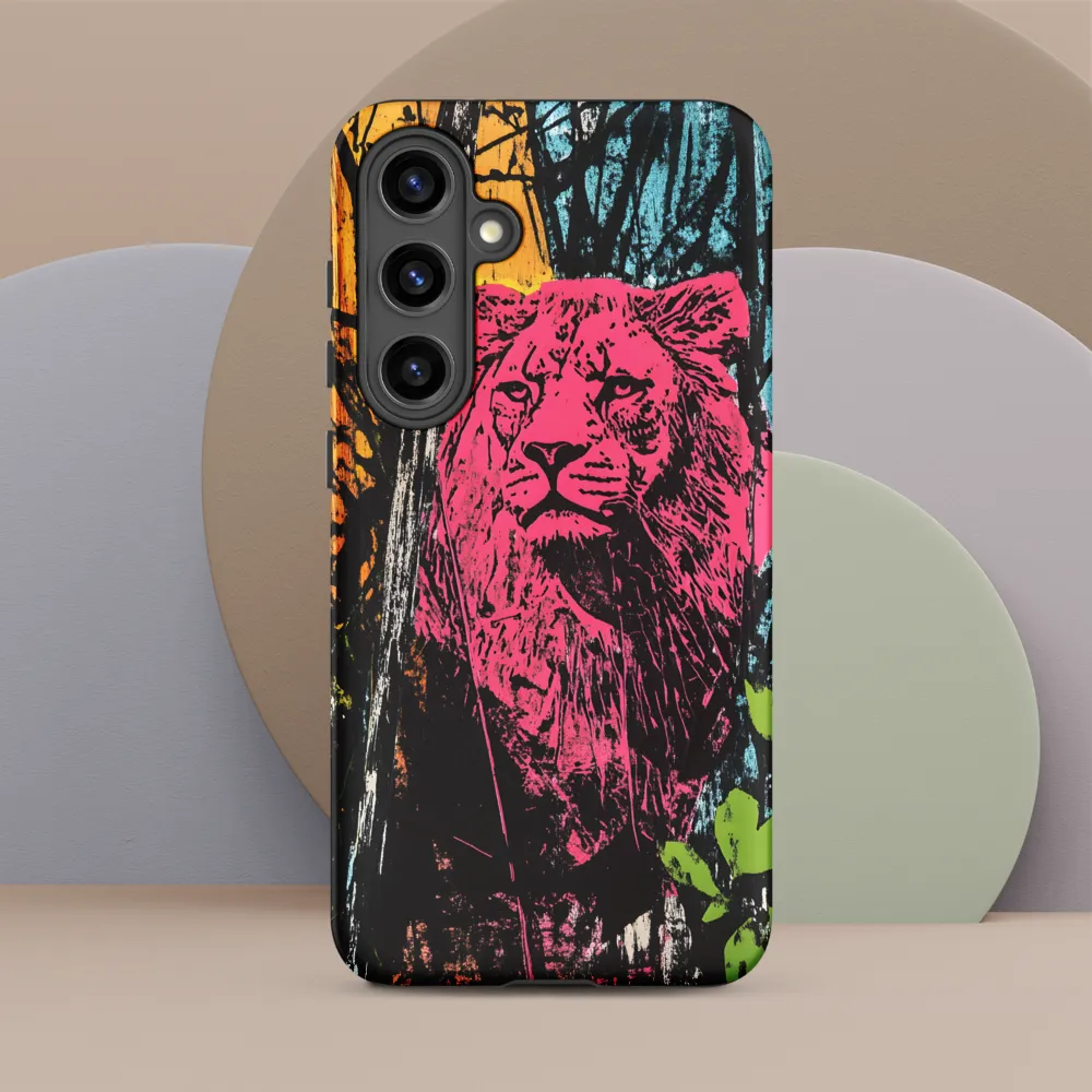 Fierce Vibrance: The Pink Lion