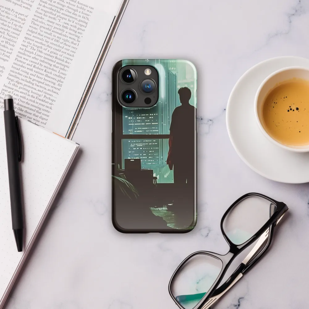 Silent Contemplation in a Futuristic Dystopia | Phone Case |  15 Pro Max | Snap Case | Glossy