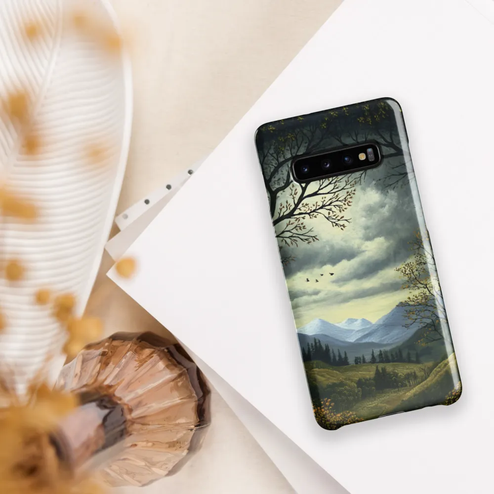 Nature's Embrace: A Tranquil Mountain Landscape | Phone Case |  S10 Plus | Snap Case | Glossy