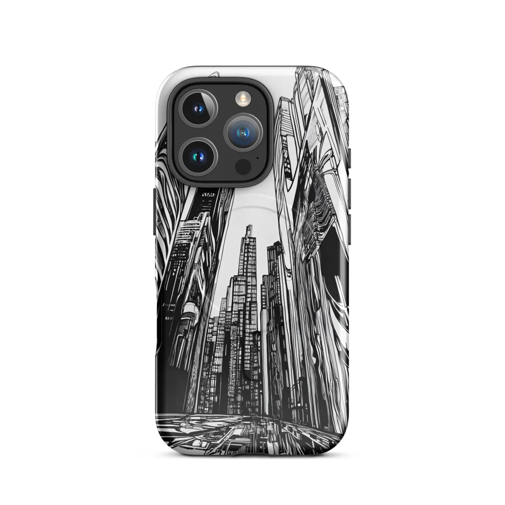 Urban Echoes: A Line Art Journey