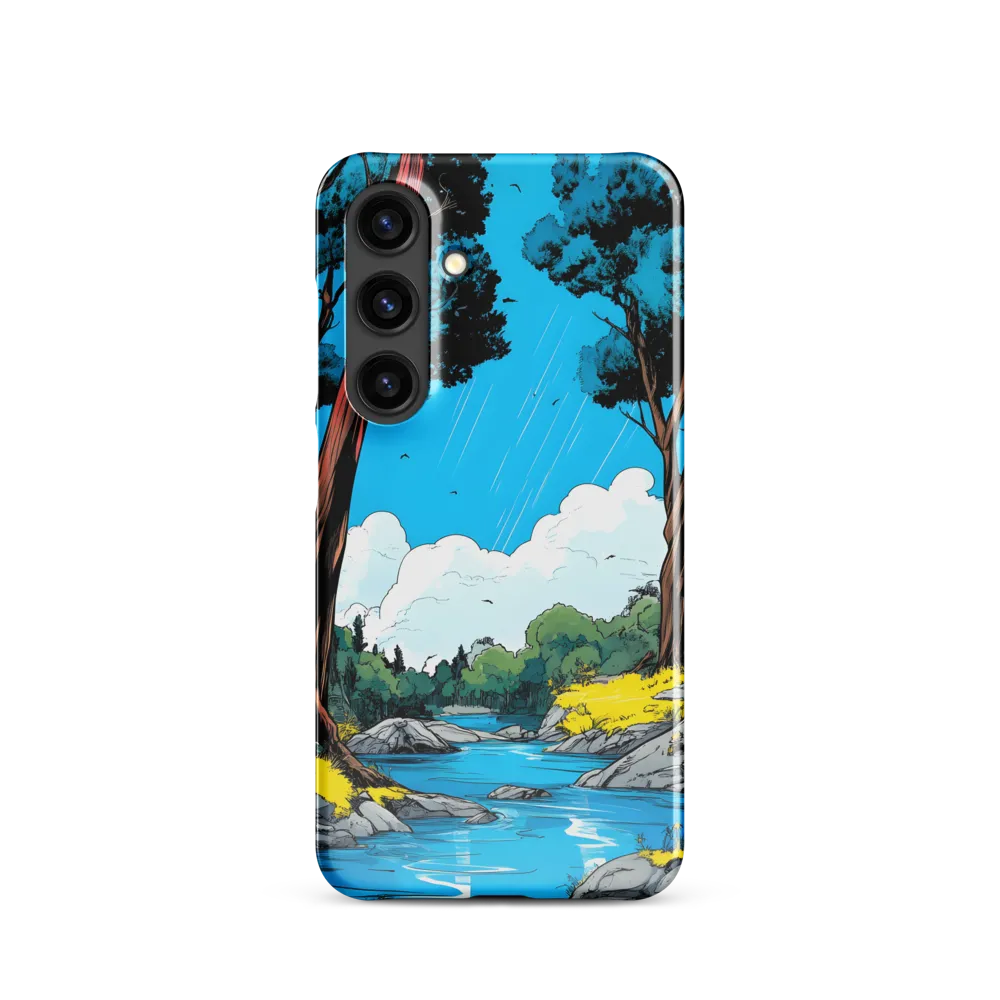Tranquil River in a Comic Landscape