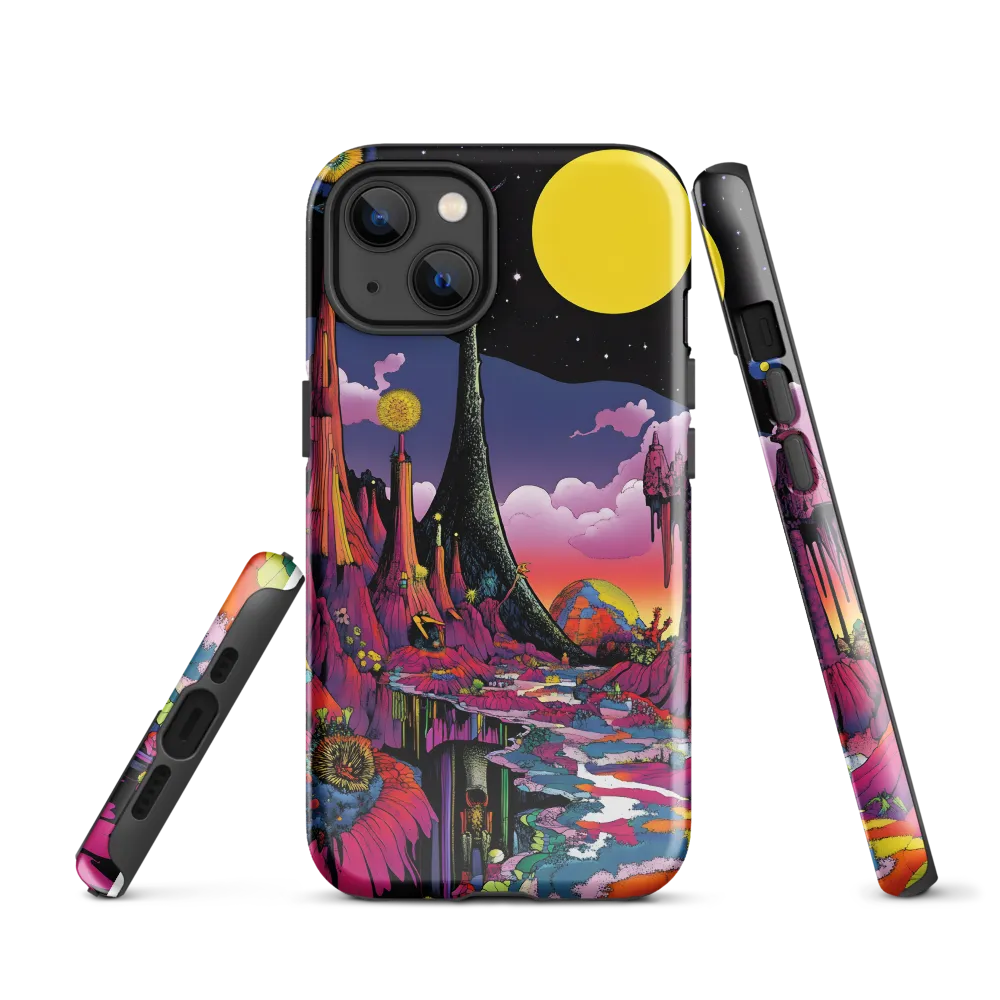 Celestial Dreams: A Journey Through an Alien Landscape | Phone Case |  13 | Tough Case | Glossy