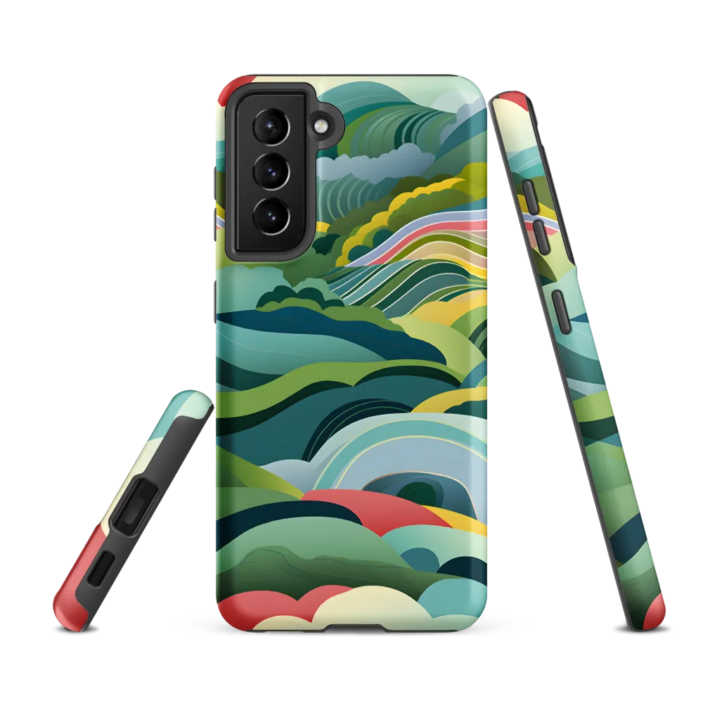 Waves of Serenity | Phone Case |  S21 FE | Tough Case | Matte