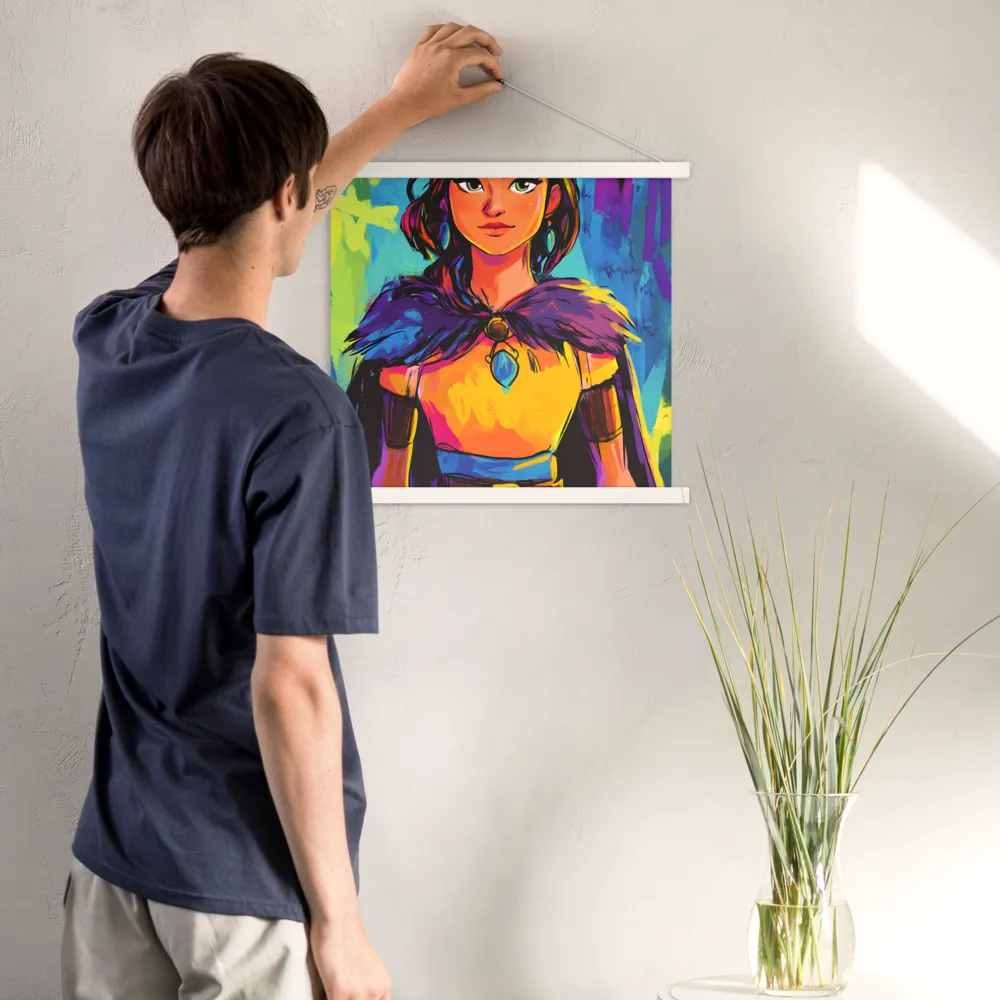 Guardian of Colors | Poster With White Wood Hanger | 18″×18″