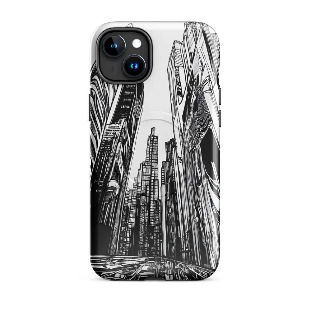 Urban Echoes: A Line Art Journey