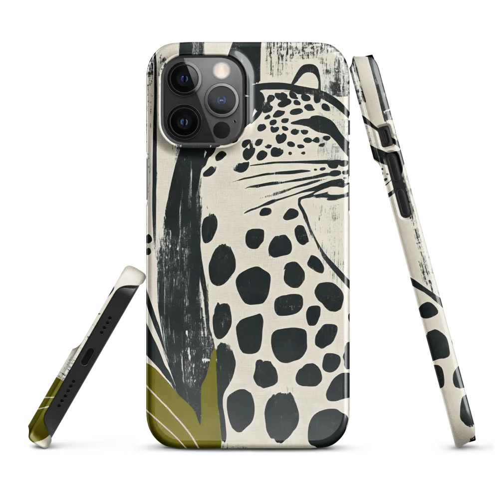 Leopard in Silhouette: A Modern Appeal | Phone Case |  12 Pro Max | Snap Case | Glossy