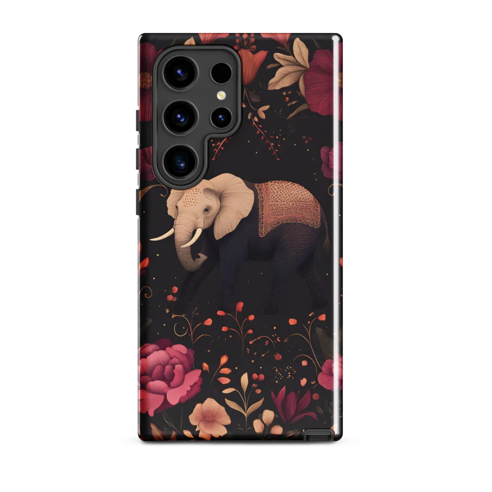Whispers of the Wild: Elephants and Blooms