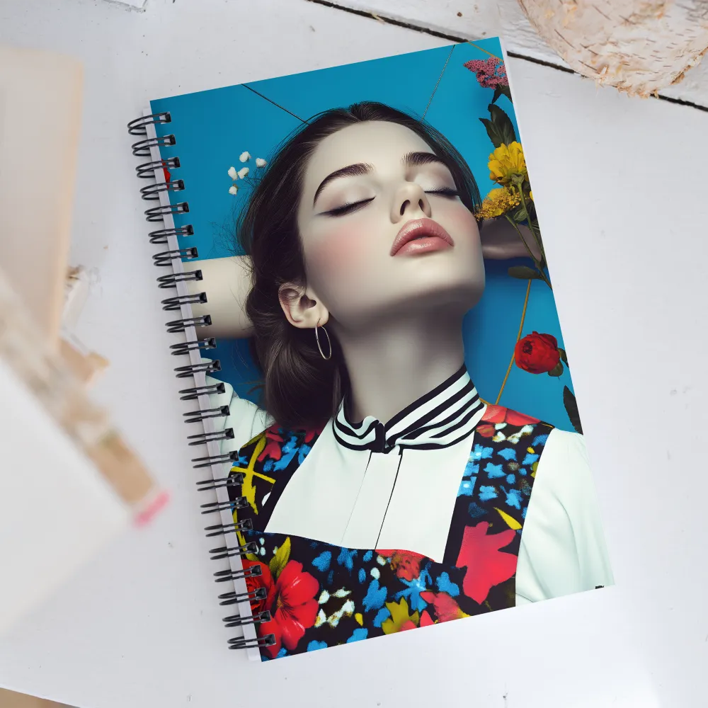 Harmony in Floral Fashion | Spiral Notebook