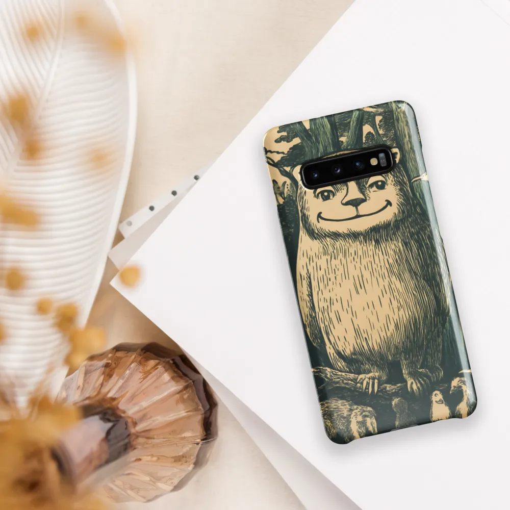 Forest Guardian: A Whimsical Encounter | Phone Case |  S10 Plus | Snap Case | Glossy