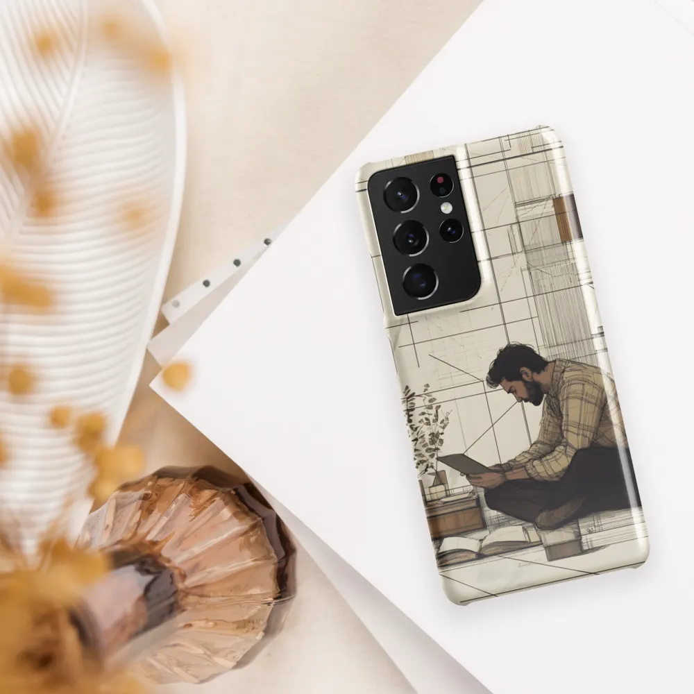 Quiet Reflections in Line | Phone Case |  S21 Ultra | Snap Case | Glossy