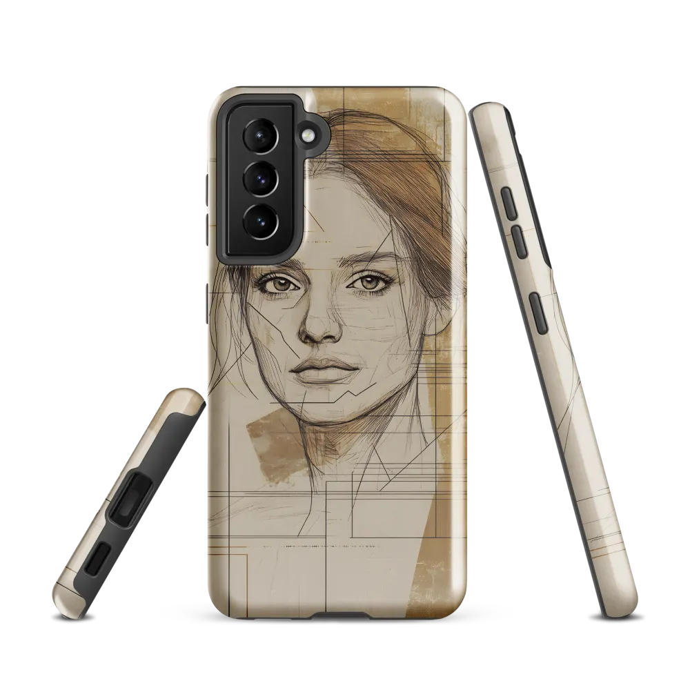 Geometric Elegance: A Modern Portrait