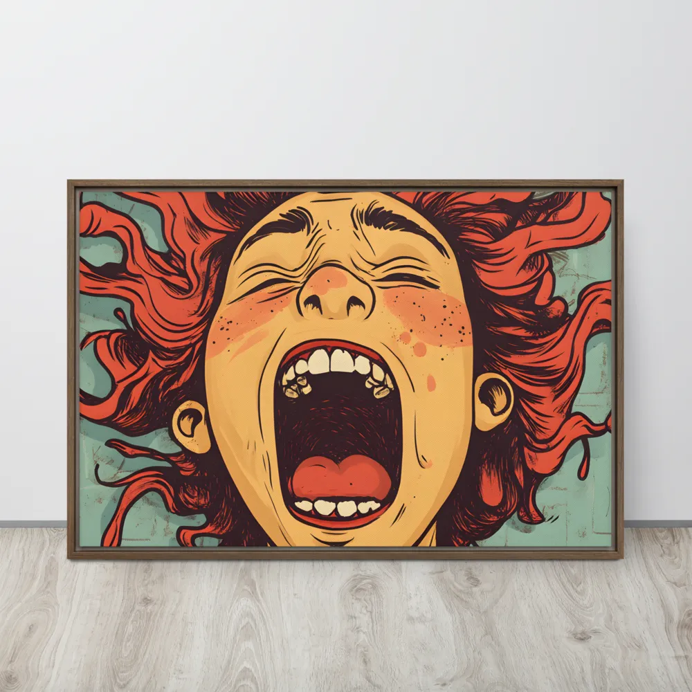 Fury Unleashed | Canvas with Brown Frame | 24″×36″