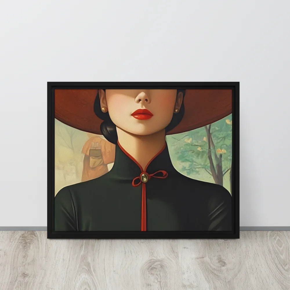 Elegance in Tranquility | Canvas with Black Frame | 16″×20″