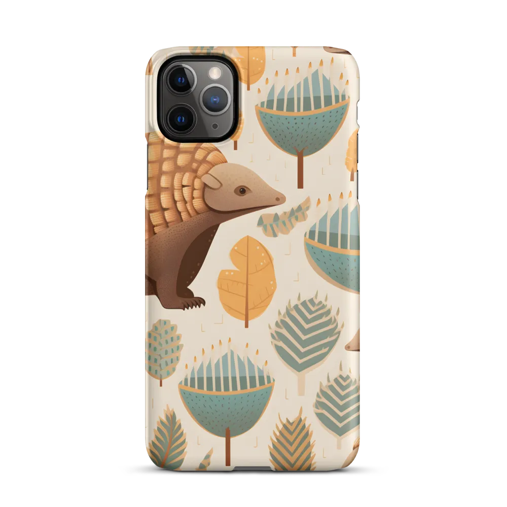 Pangolins in a Whimsical Habitat | Phone Case |  11 Pro Max | Snap Case | Matte