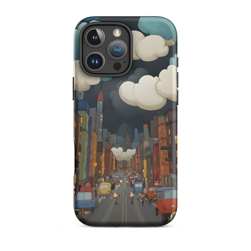 Urban Symphony: A City Awakens at Dusk | Phone Case |  16 Pro Max | Tough Case | Matte