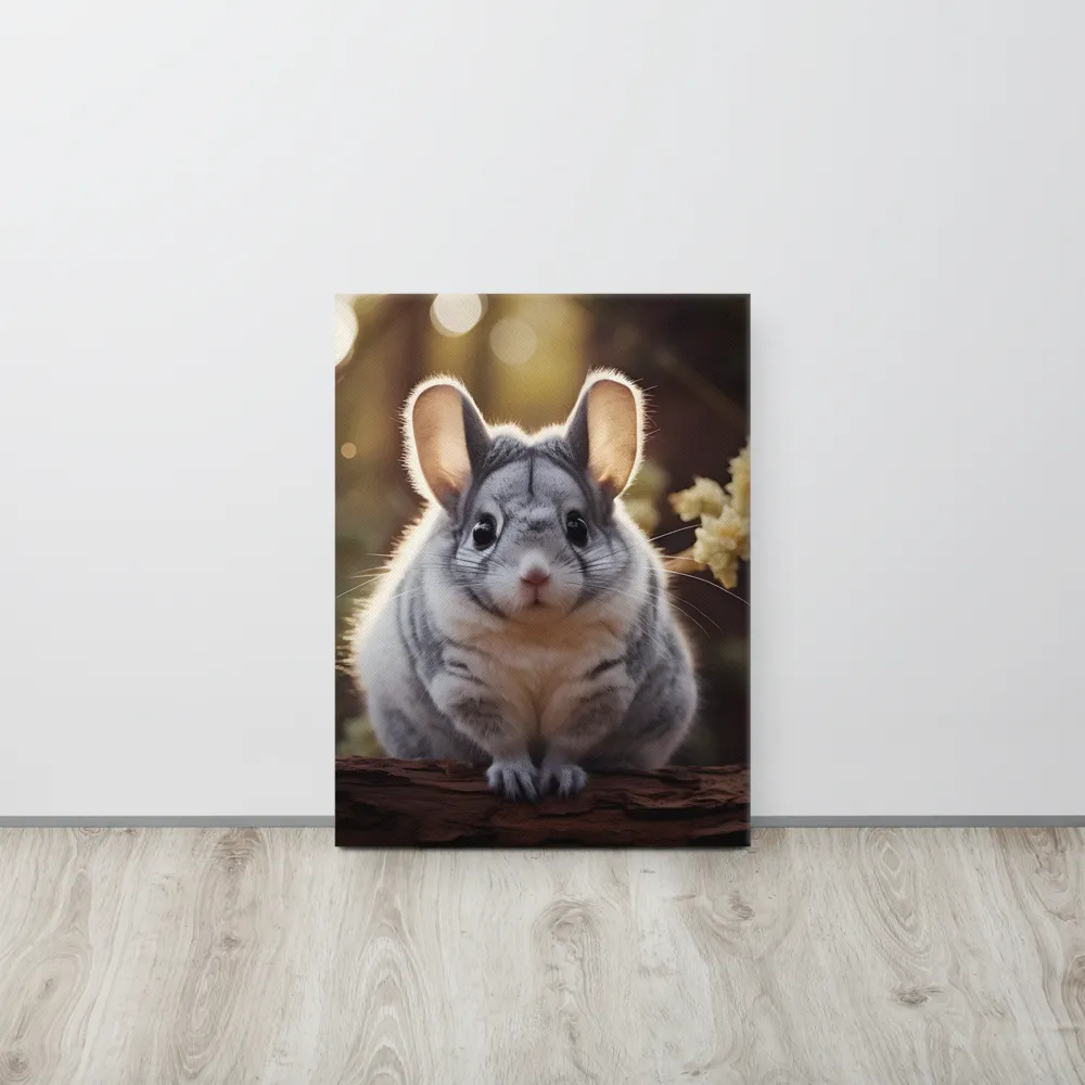 Curious Chinchilla in the Forest
