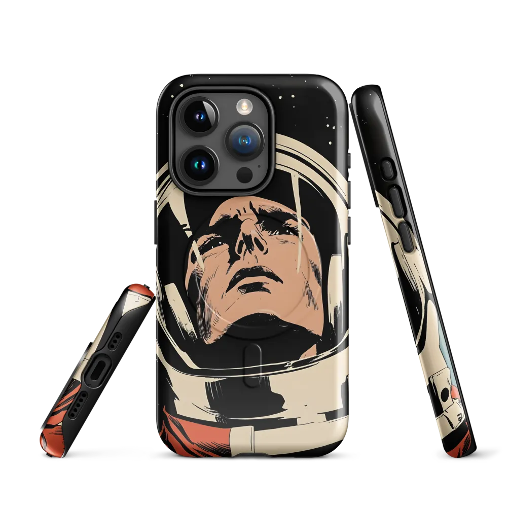 Gaze of the Astronaut | Phone Case |  15 Pro | MagSafe® Tough Case | Glossy