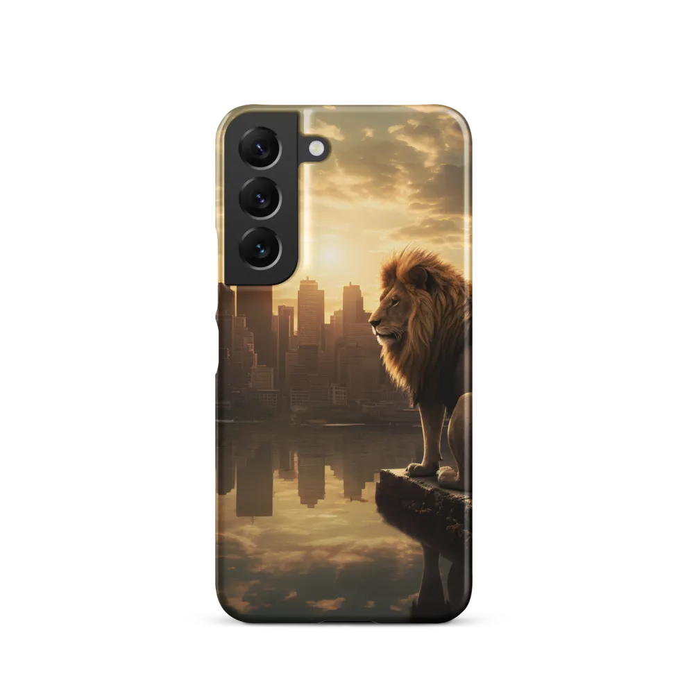 The Lion's Gaze Over the Urban Symphony
