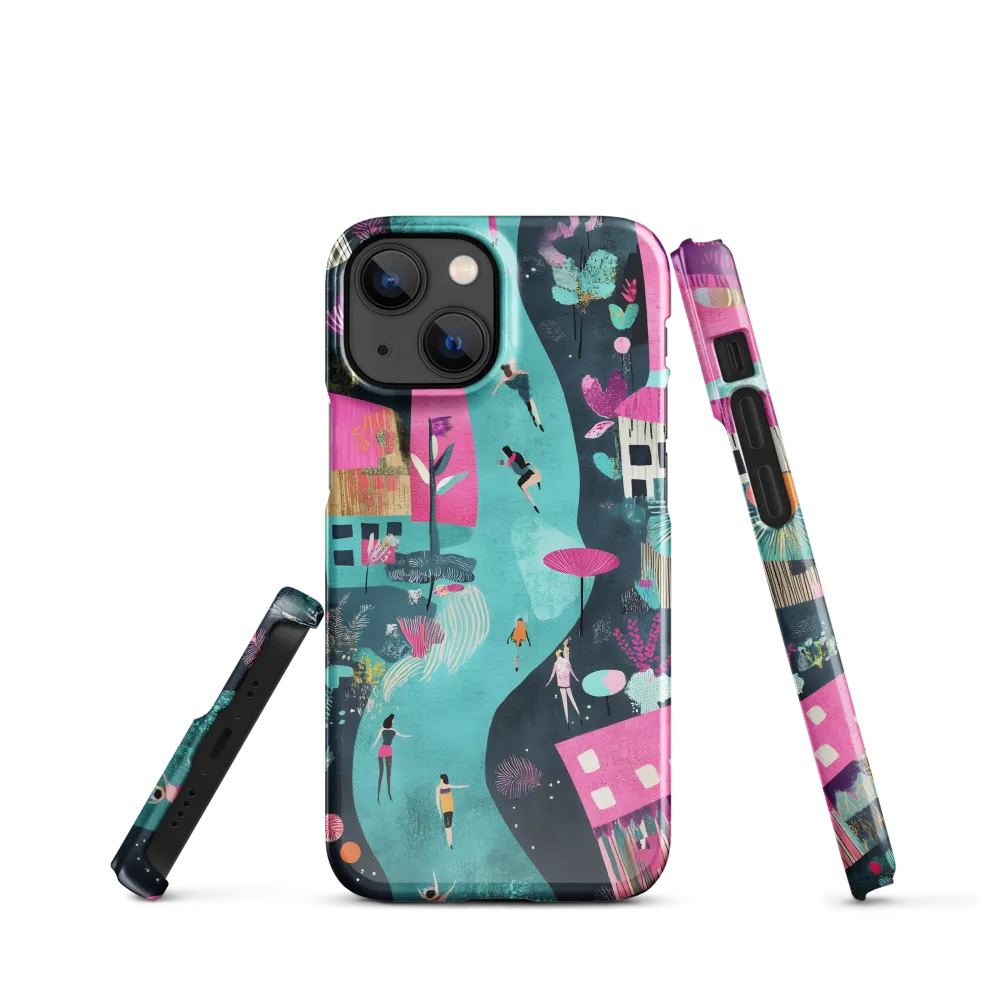 Whimsical Journey Through a Vibrant Landscape | Phone Case |  13 Mini | Snap Case | Glossy