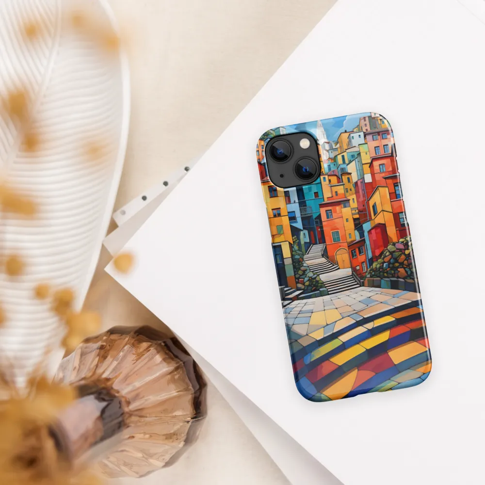 Vibrant Village: A Cubist Journey