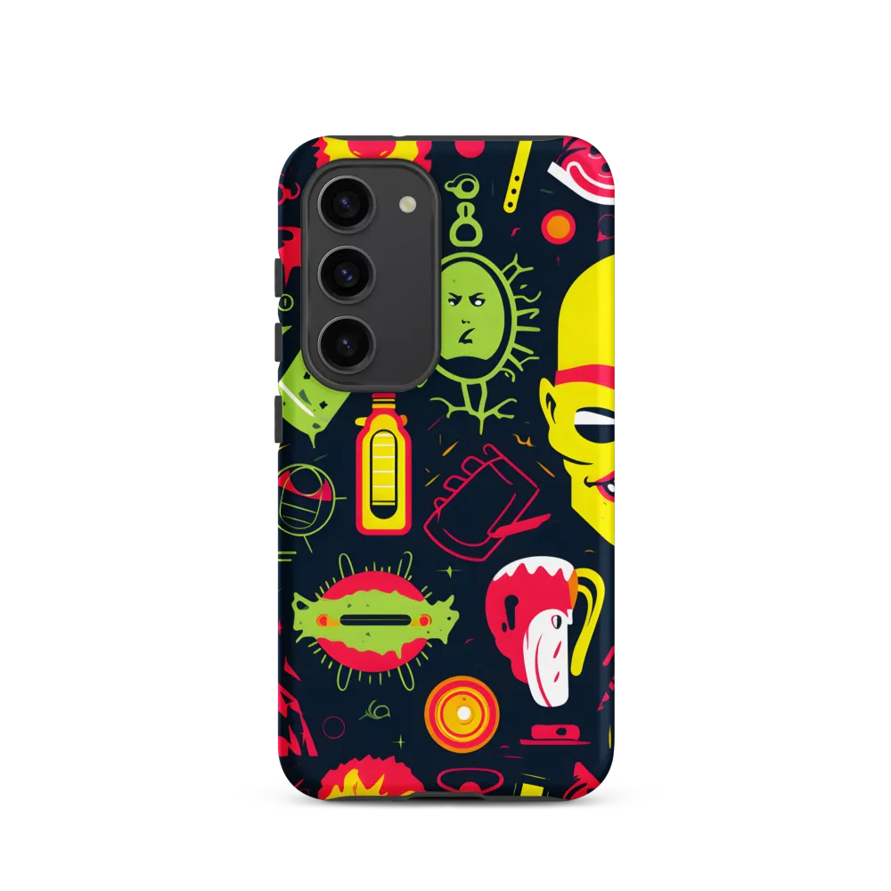 Neon Revelry: A Quirky Exploration of Modern Pop Art