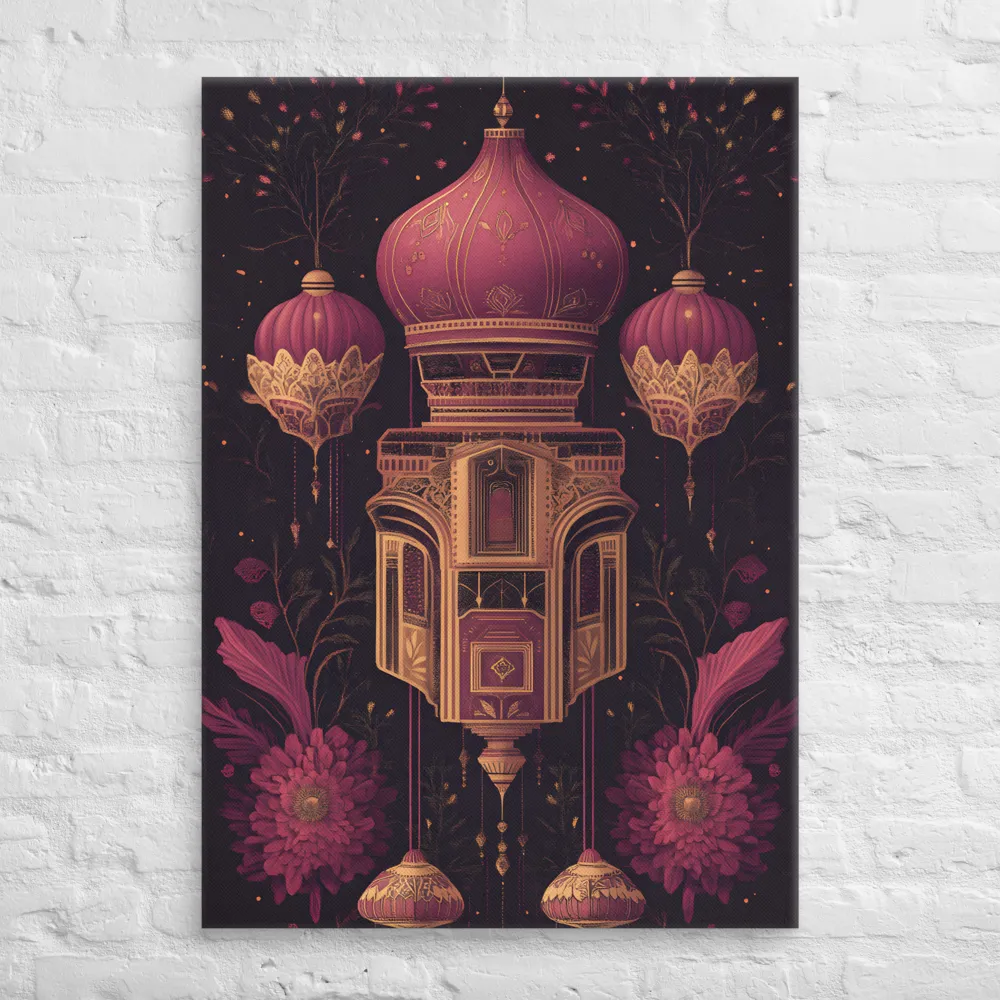 Ornate Harmony: A Digital Floral Architecture | Canvas | 28″×40″