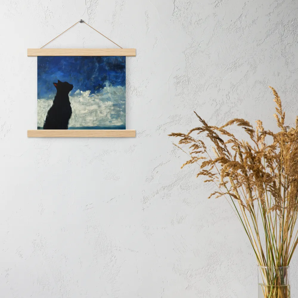 Serenade of the Night | Poster With Oak Wood Hanger | 10″×10″