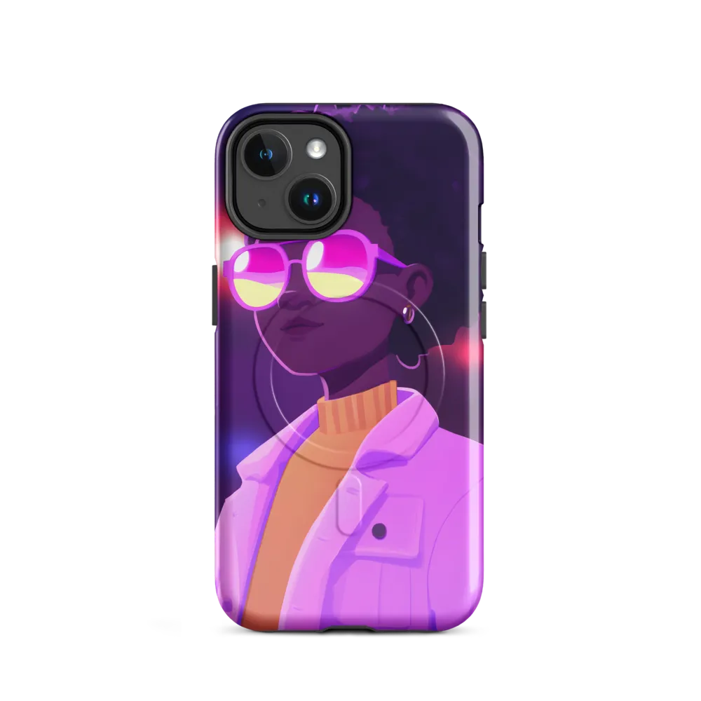 A Vibrant Soul in Shades | Phone Case |  14 | MagSafe® Tough Case | Glossy