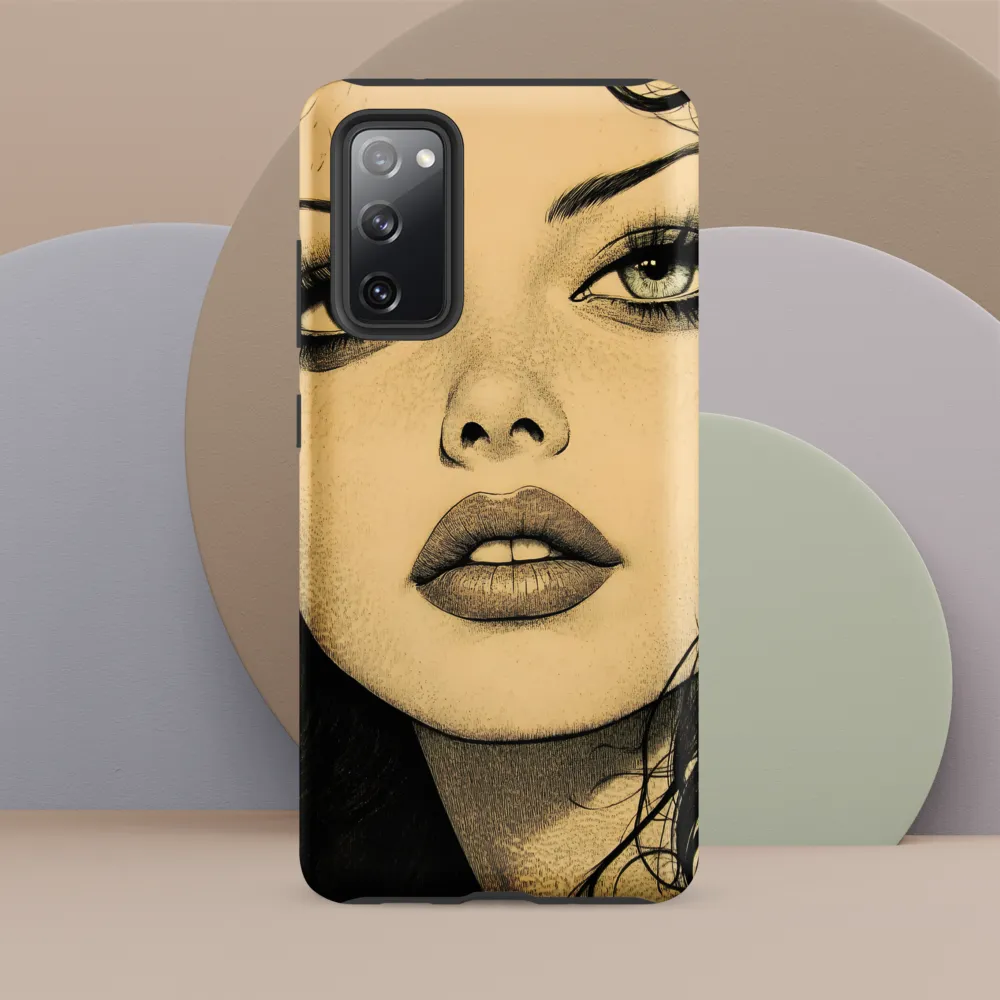 Enigmatic Gaze | Phone Case |  S20 FE | Tough Case | Matte