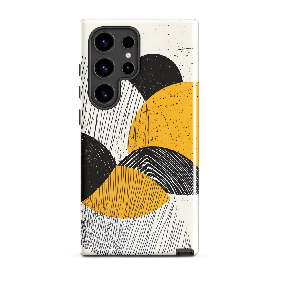 Layered Circles — Yellow & Black