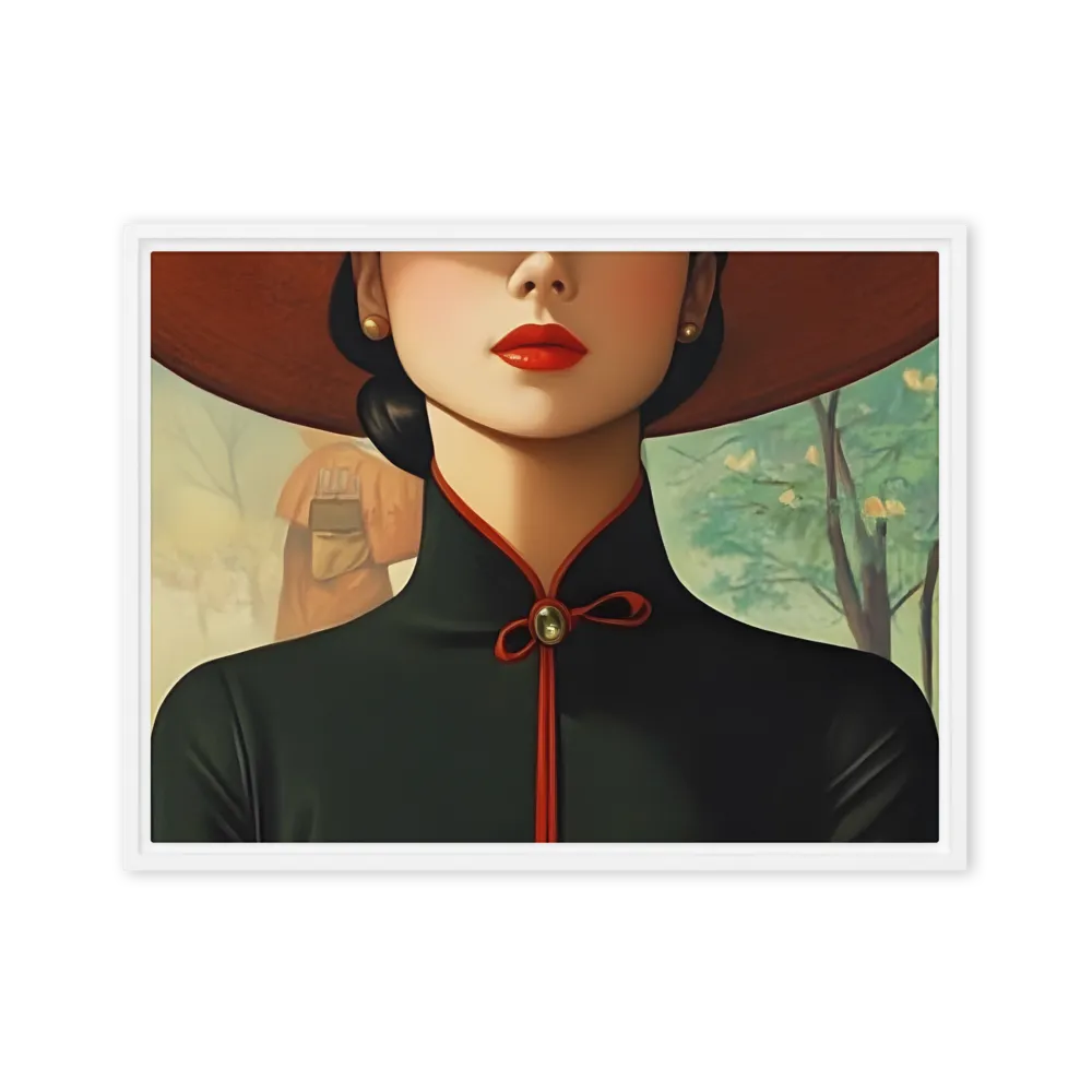 Elegance in Tranquility | Canvas with White Frame | 18″×24″