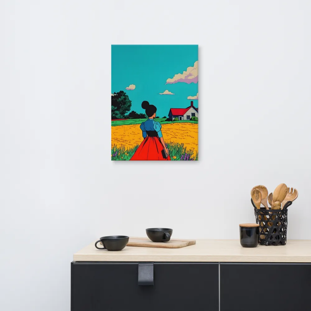 Whispers of a Sunlit Meadow | Canvas | 18″×24″