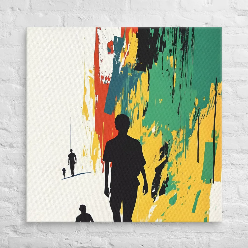 Journey of Silhouettes | Canvas | 37″×37″