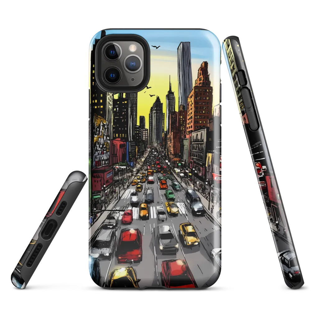 City Pulse at Dusk | Phone Case |  11 Pro Max | Tough Case | Glossy