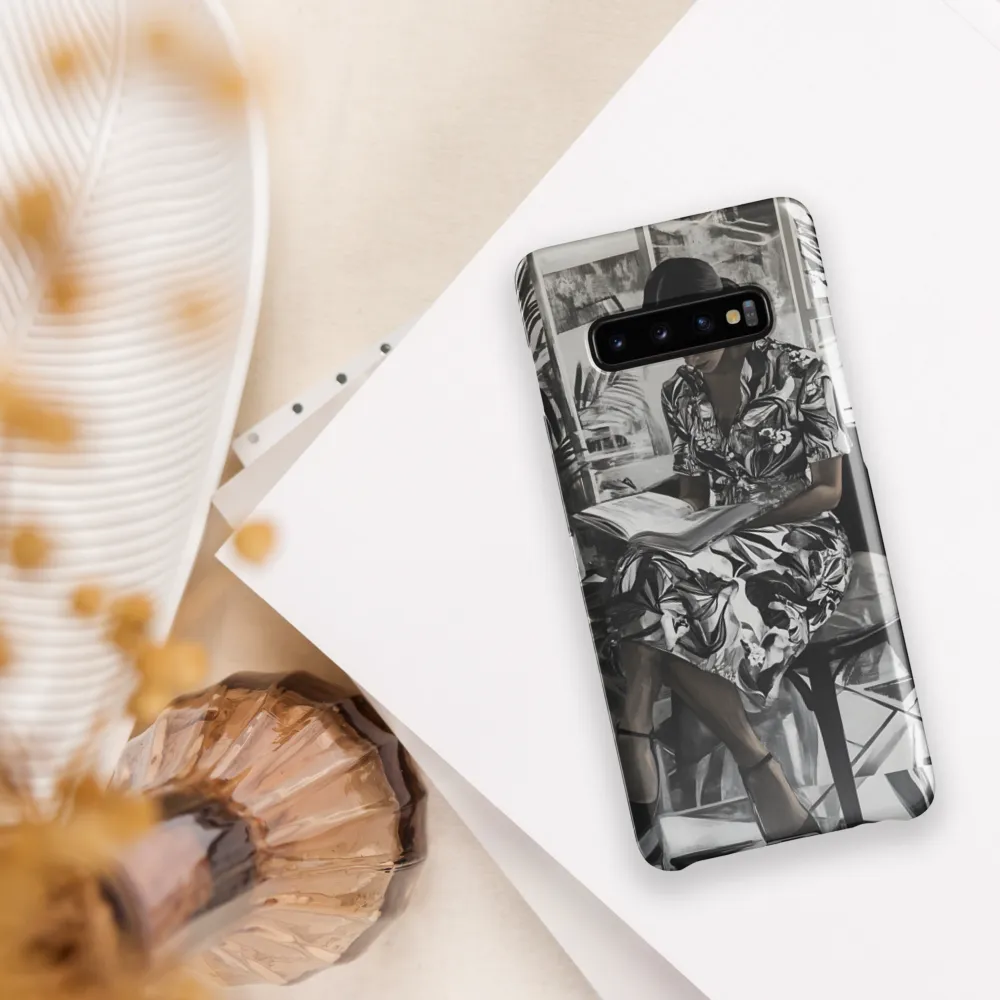 Serenity in Black and White | Phone Case |  S10 Plus | Snap Case | Glossy