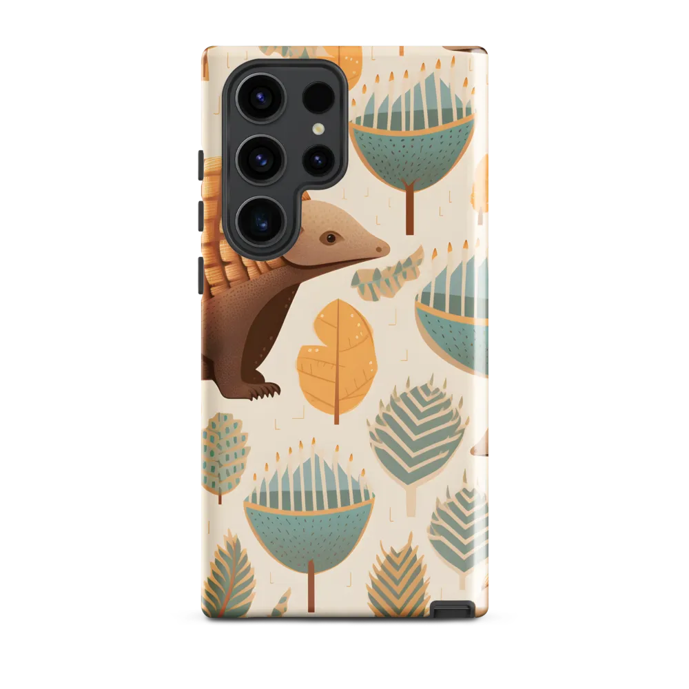 Pangolins in a Whimsical Habitat
