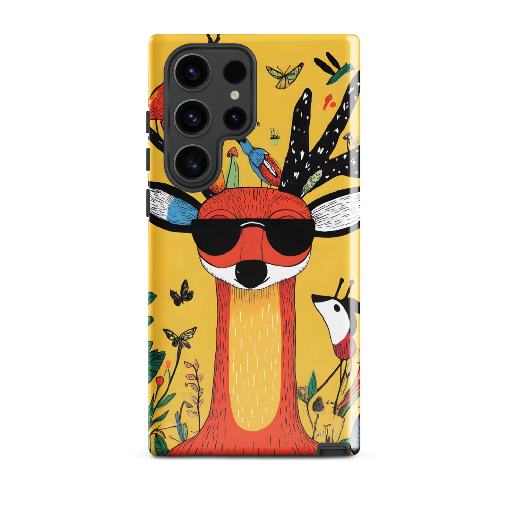 Playful Deer with Sunglasses