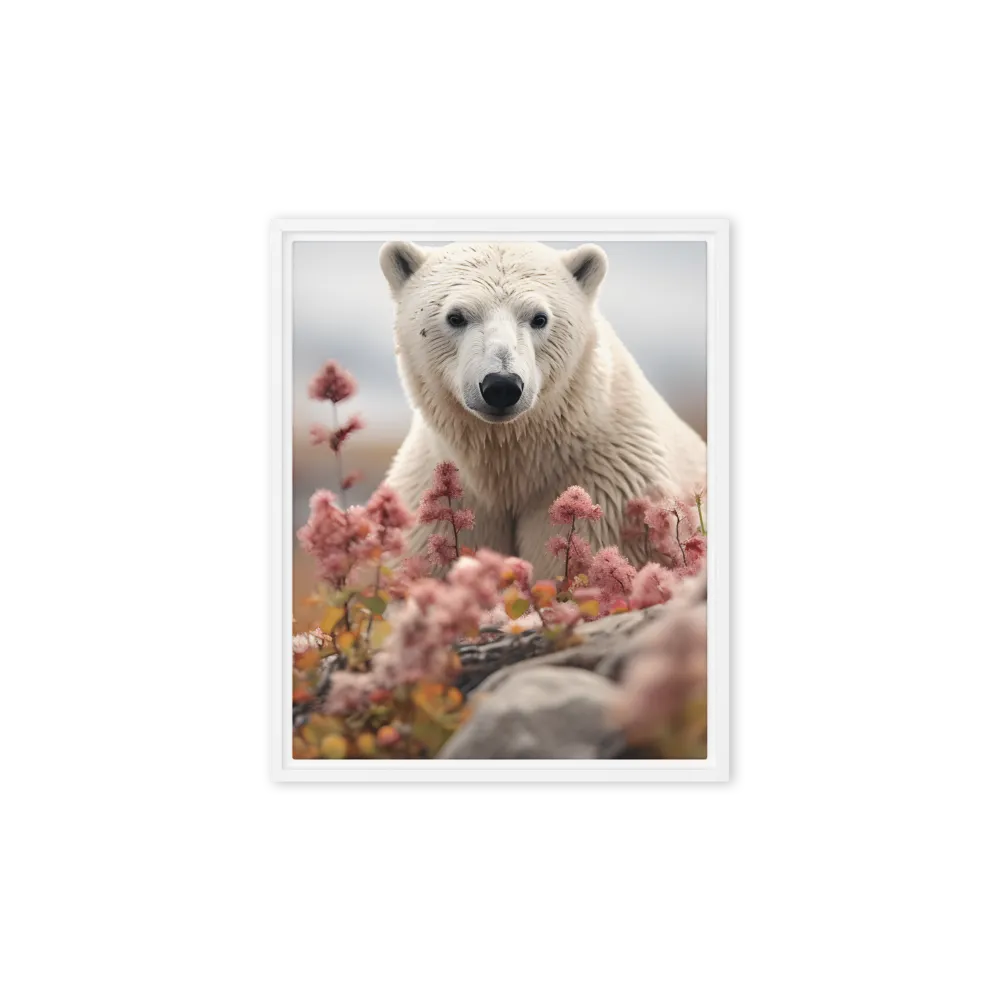 Curiosity Among Blooms: The Polar Bear